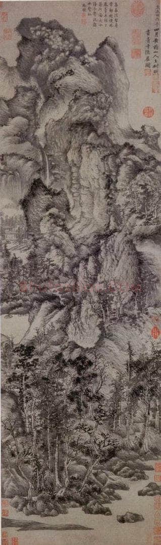 元朝 王蒙 《青卞隐居图》 书画作品
