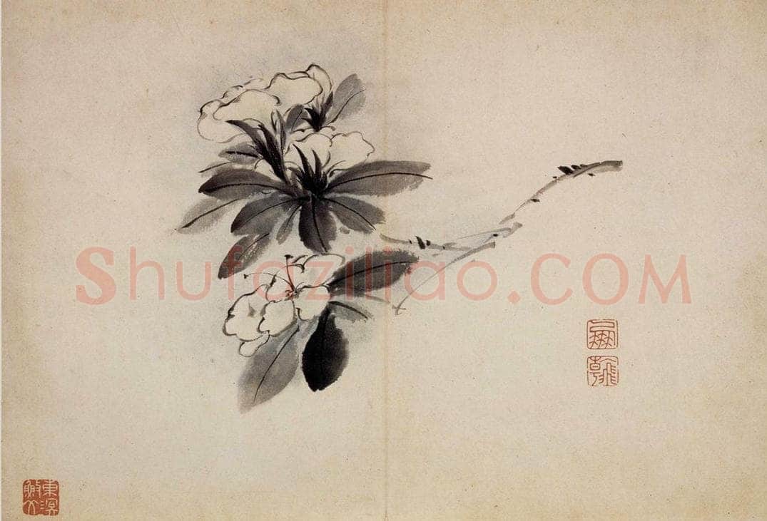 清 高凤翰 《花卉册十开》 书画作品