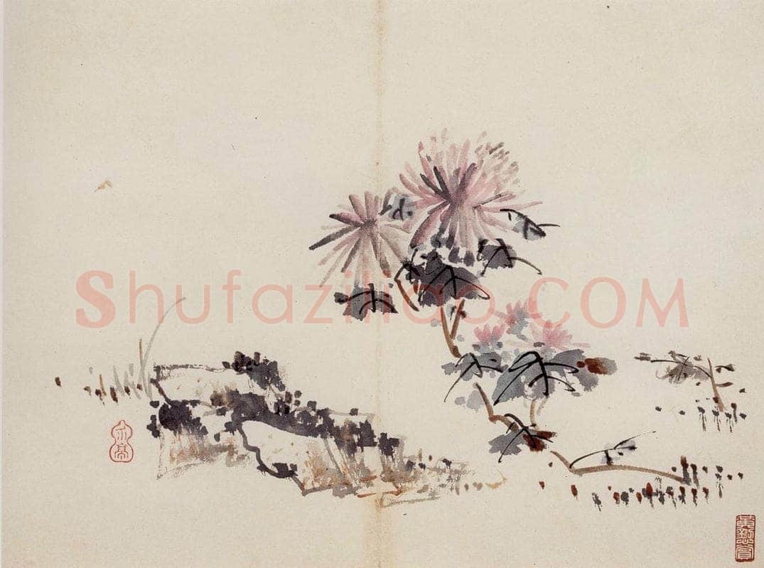 清 高凤翰 《花卉册十开》 书画作品