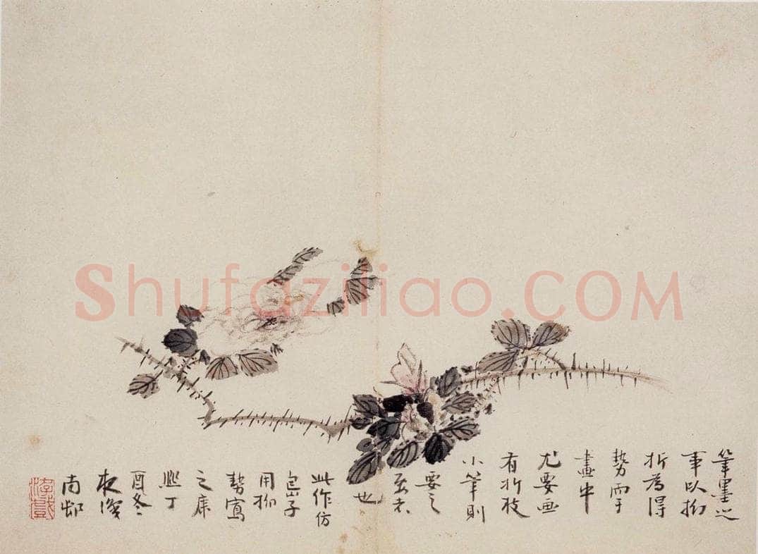 清 高凤翰 《花卉册十开》 书画作品