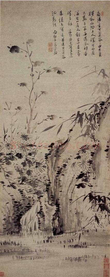 清 高凤翰 《甘菊图》 书画作品