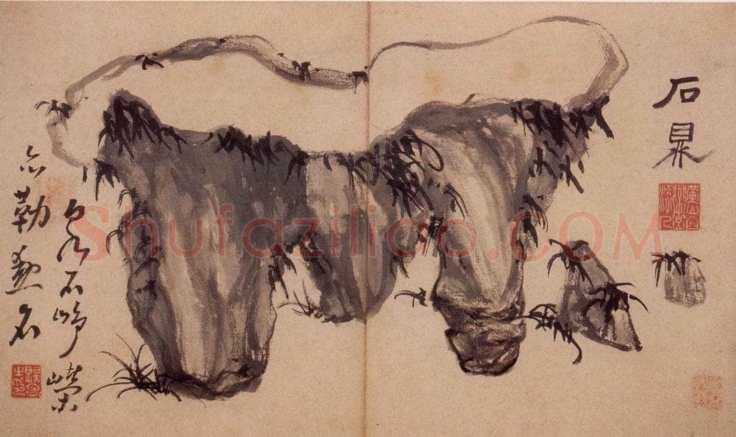 清 高凤翰 《怪石图》 书画作品