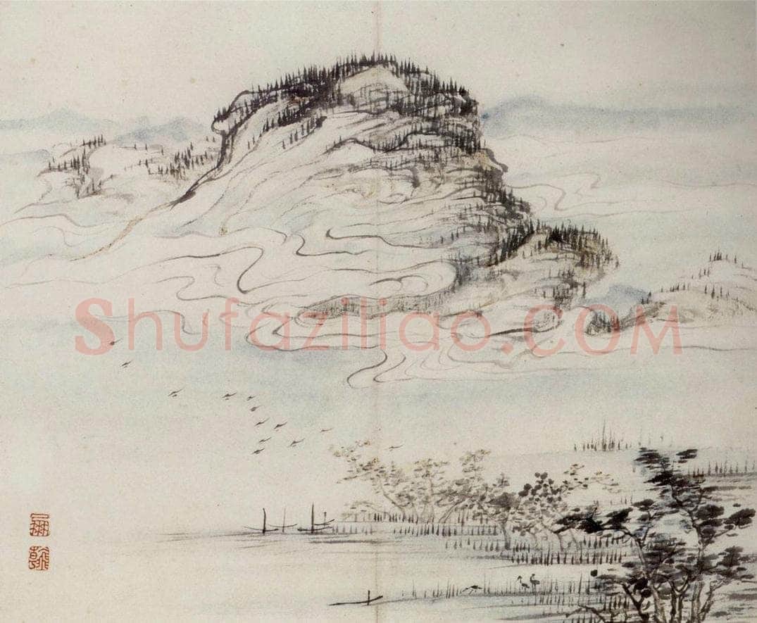 清 高凤翰 《山水花卉册》 书画作品