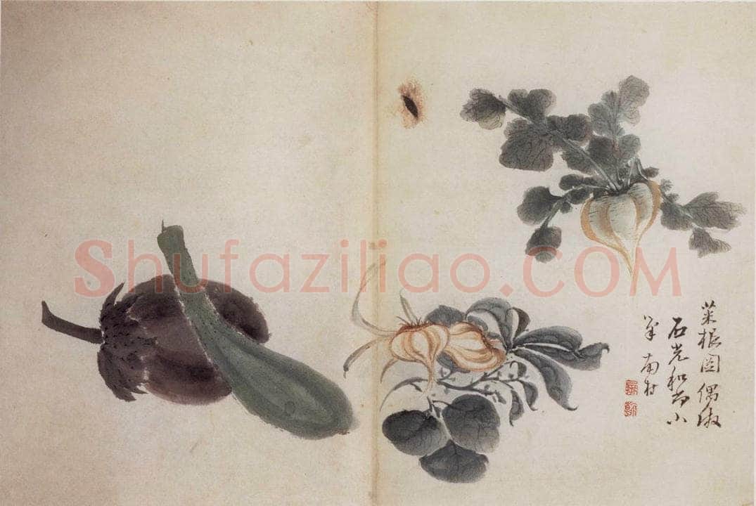 清 高凤翰 《花卉册》 书画作品