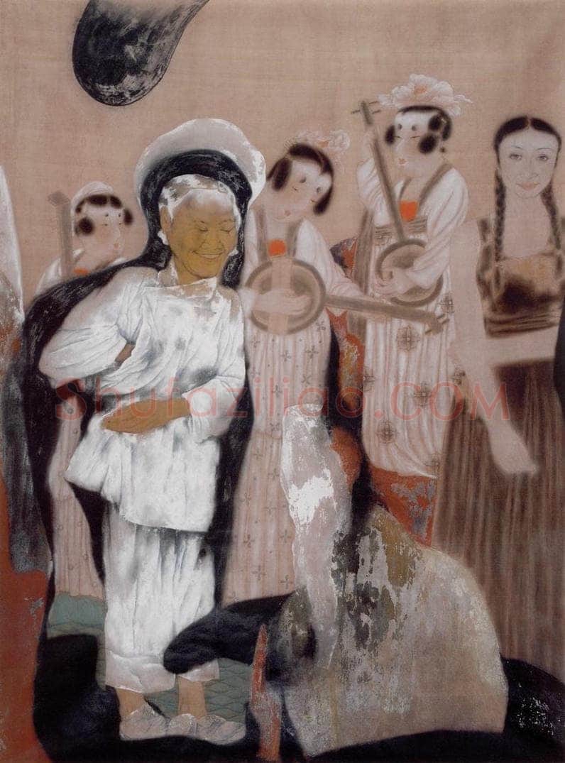 1998年 唐勇力 《敦煌之梦》 书画作品