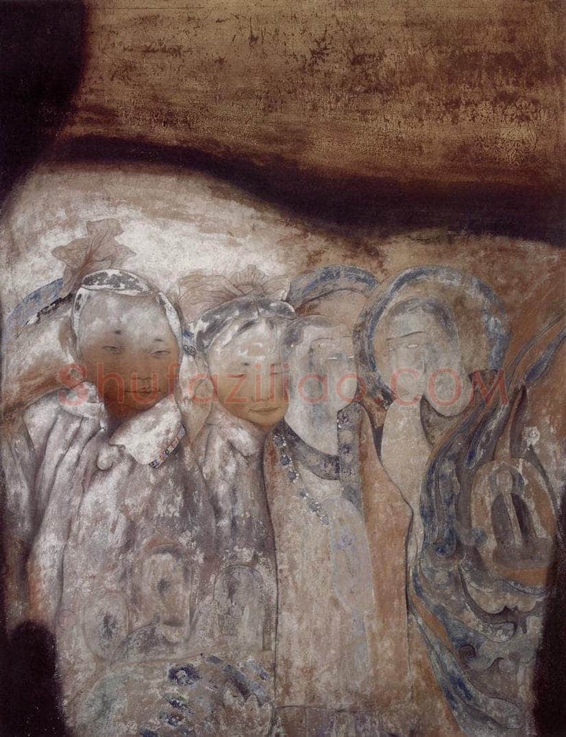 1998年 唐勇力 《敦煌之梦》 书画作品