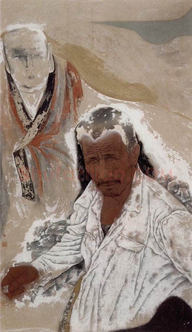 1998年 唐勇力 《敦煌之梦》 书画作品