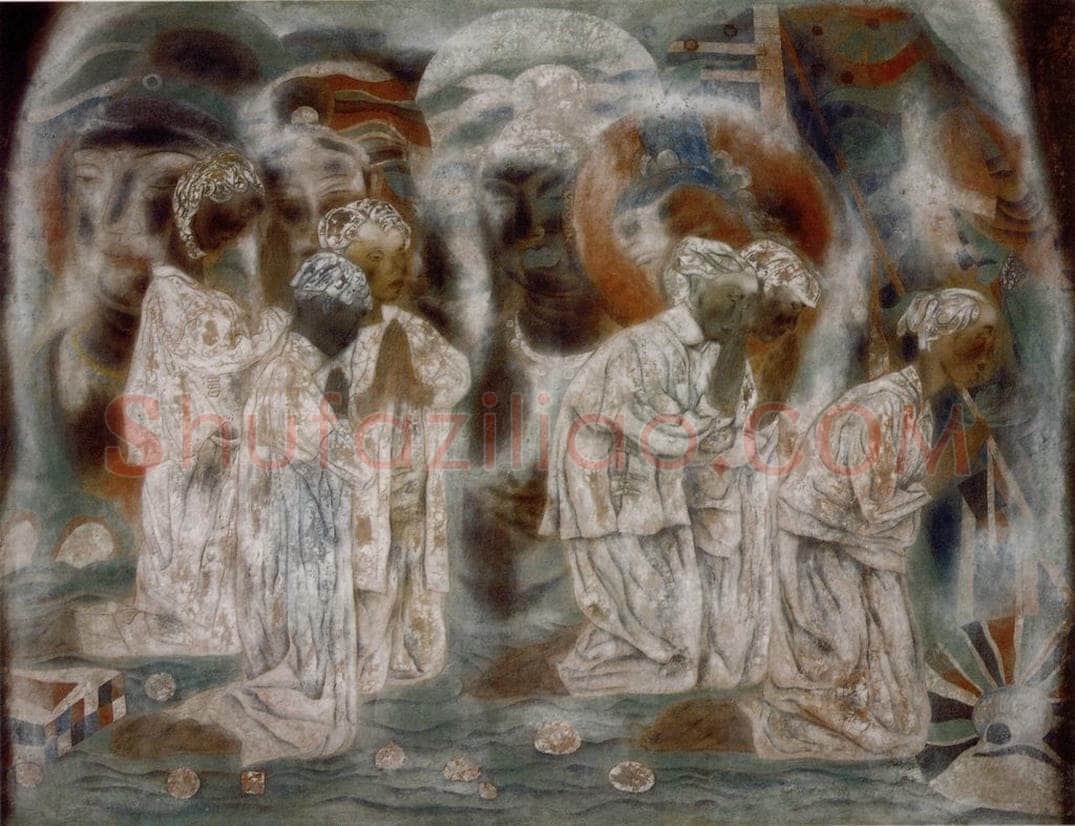 1993年 唐勇力 《敦煌之梦》 书画作品