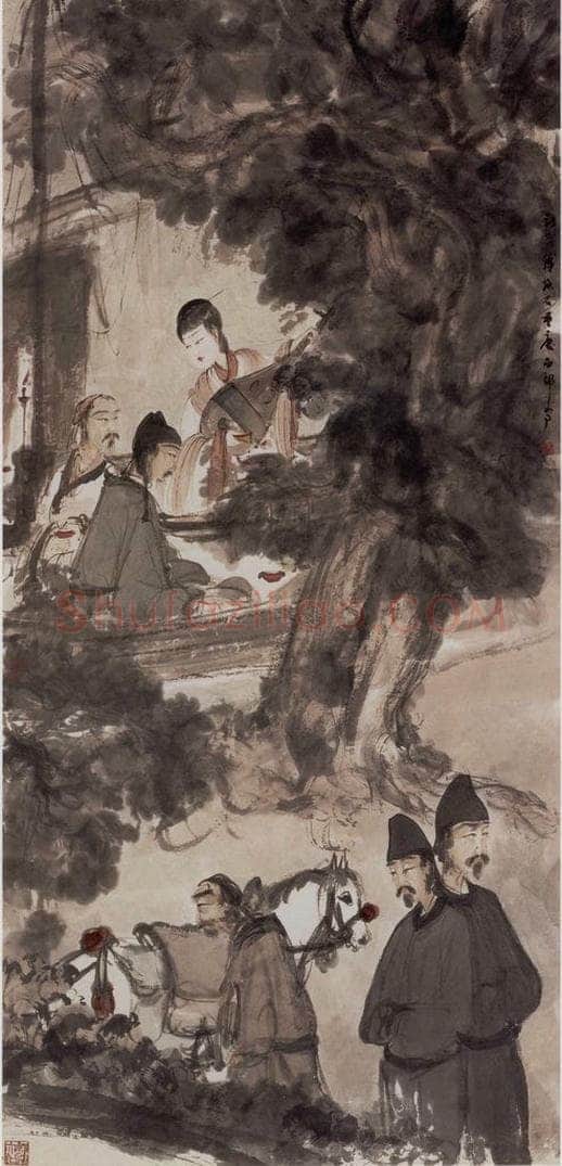 1944年 傅抱石 《琵琶行》 书画作品