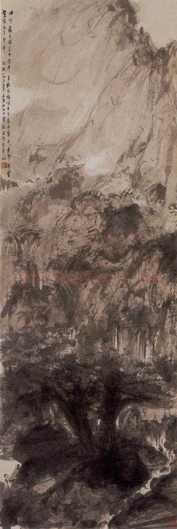 1940年代 傅抱石 《山水》 书画作品