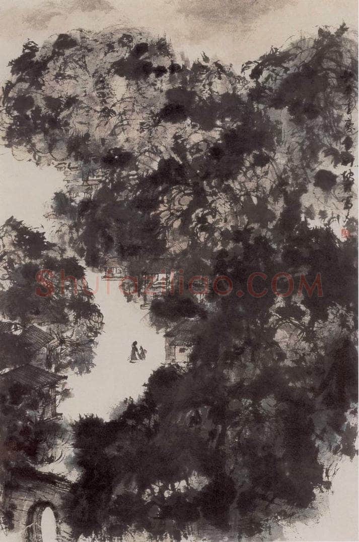 1940年代 傅抱石 《山水》 书画作品