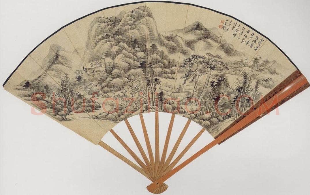 民国 张玄 《仿古山水》 书画作品
