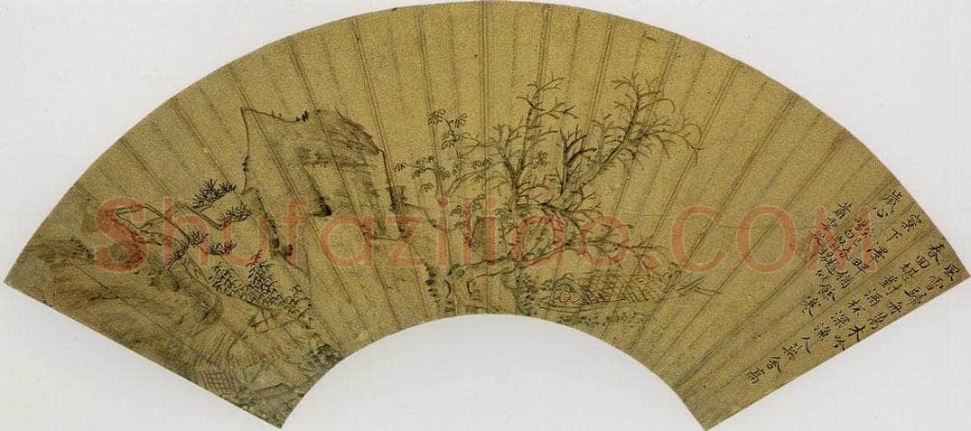 明代 萧云从 《山水》 书画作品