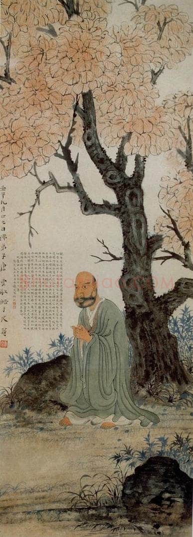 现代 唐云 《佛像》 书画作品