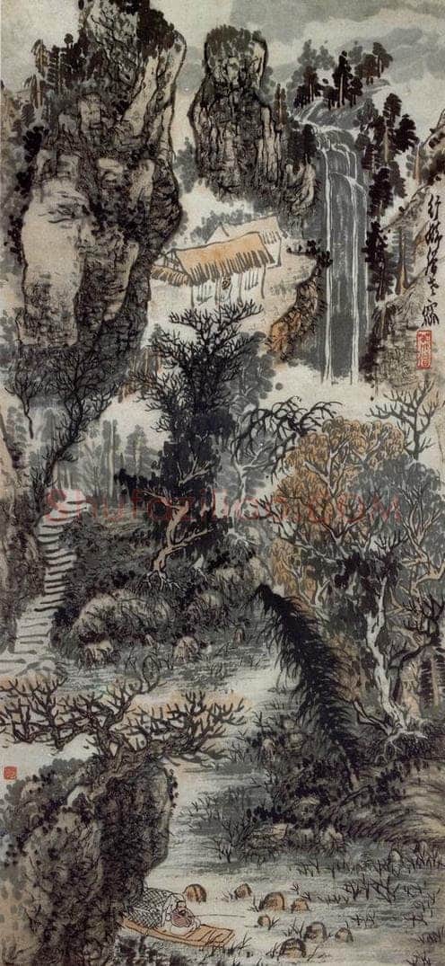 现代 黄秋园 《山水》 书画作品