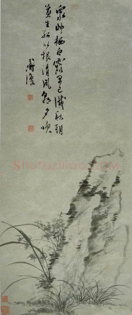 明代 陈淳 《白露清风》 书画作品