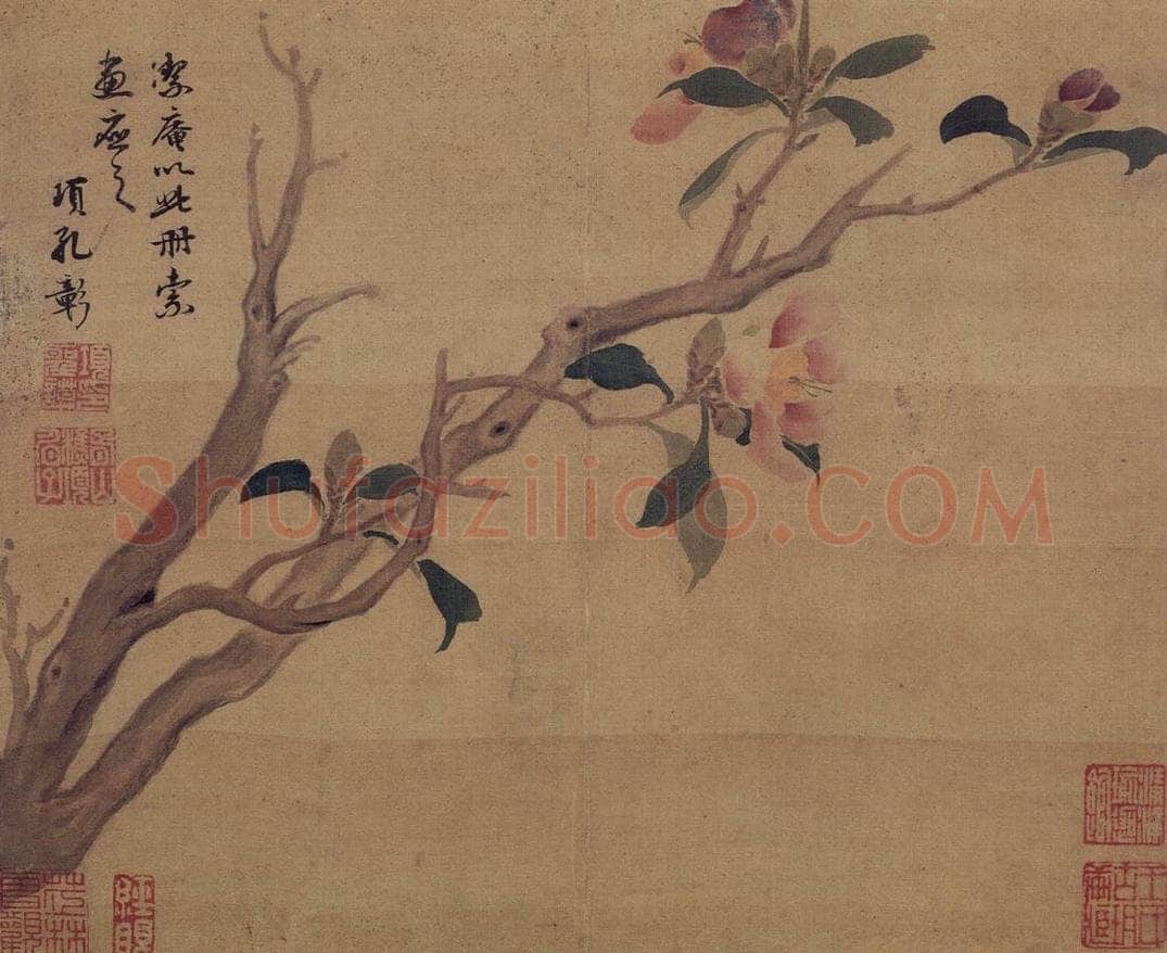 明 项圣谟 《花果图册》 书画作品