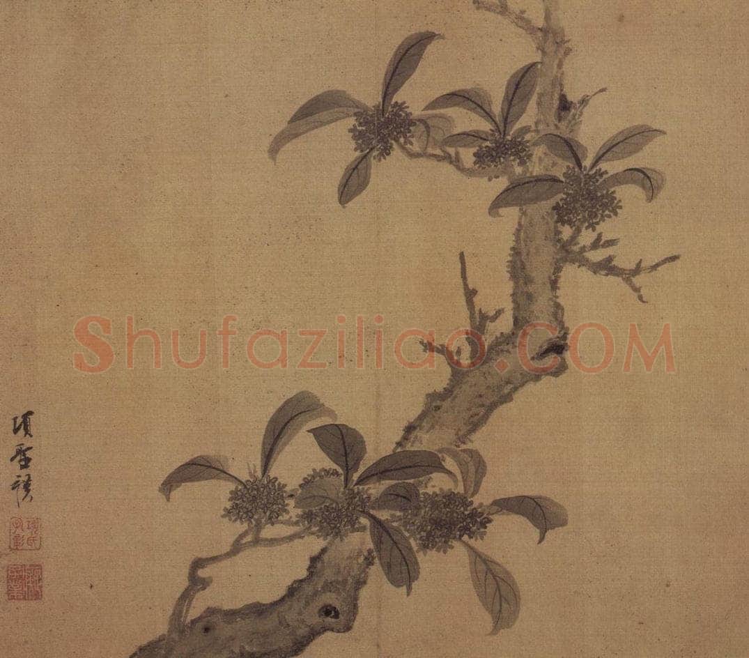 明 项圣谟 《花果图册》 书画作品