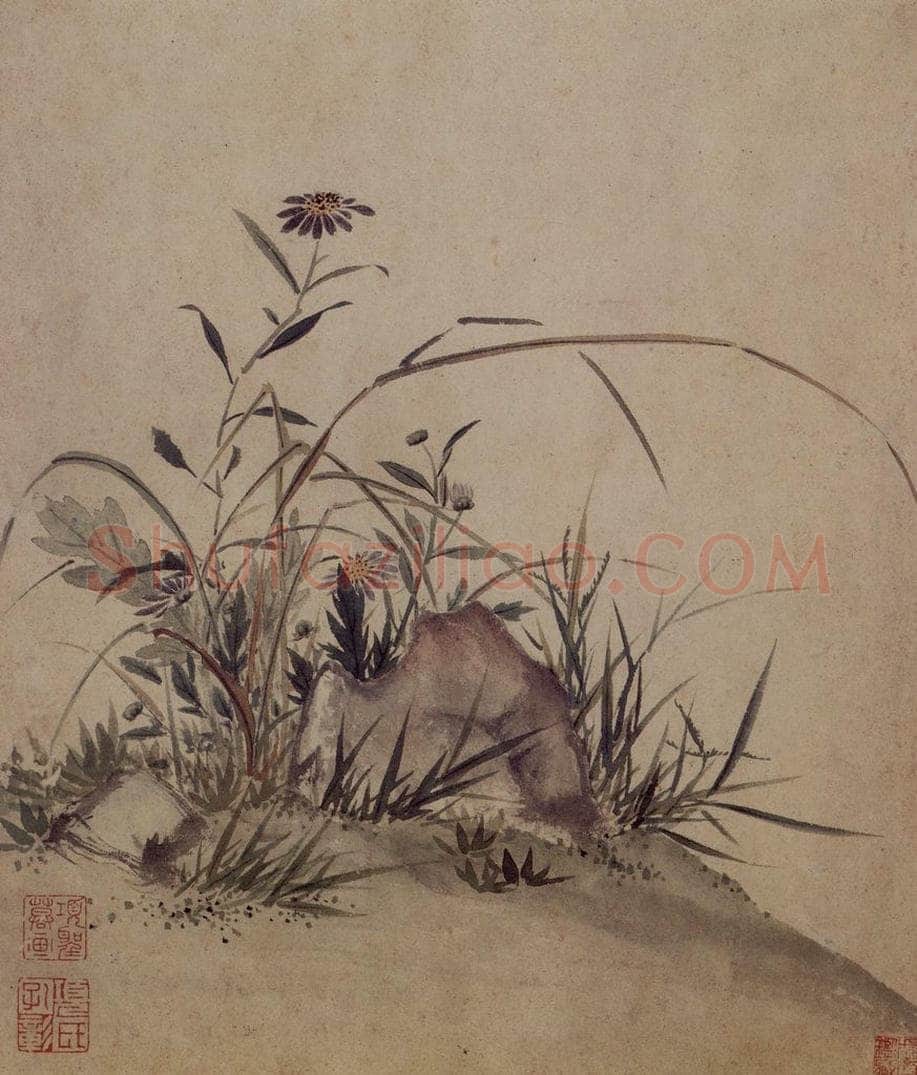 明 项圣谟 《易庵妙绘图册》 书画作品