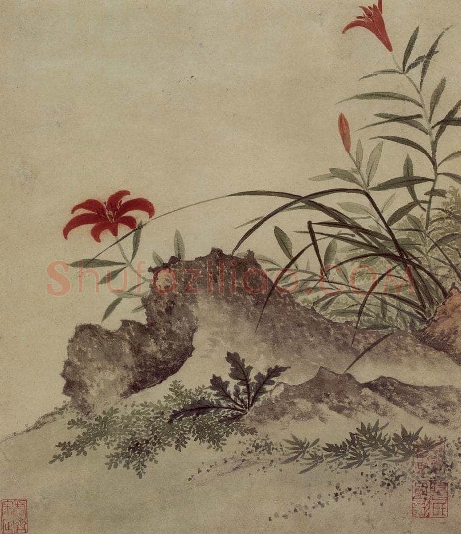 明 项圣谟 《易庵妙绘图册》 书画作品