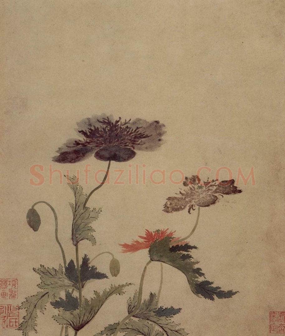 明 项圣谟 《易庵妙绘图册》 书画作品
