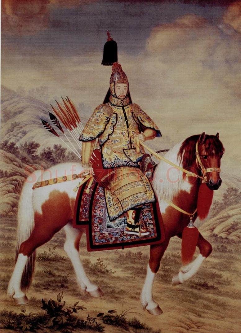 清 朗世宁 《大阅图》 书画作品