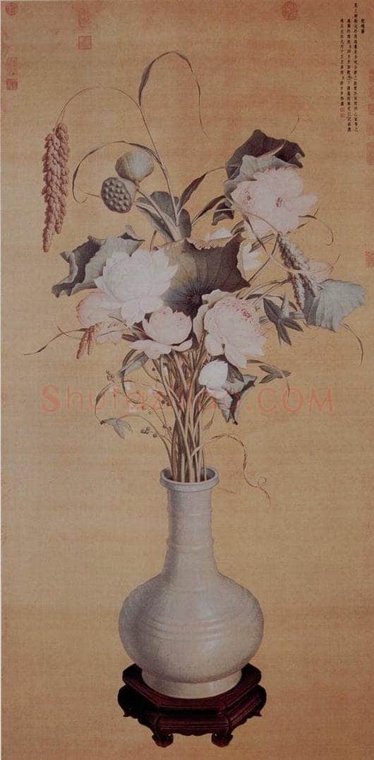 清 朗世宁 《聚瑞图》 书画作品