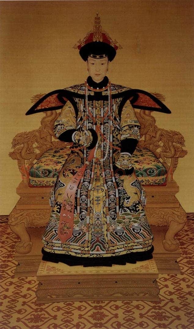 清 朗世宁 《孝贤纯皇后像》 书画作品