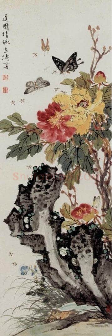  王雪涛 花卉屏 书画作品