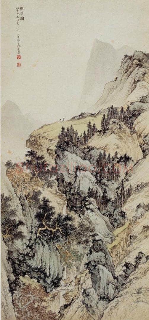 1936 陈少梅 征聘图 书画作品