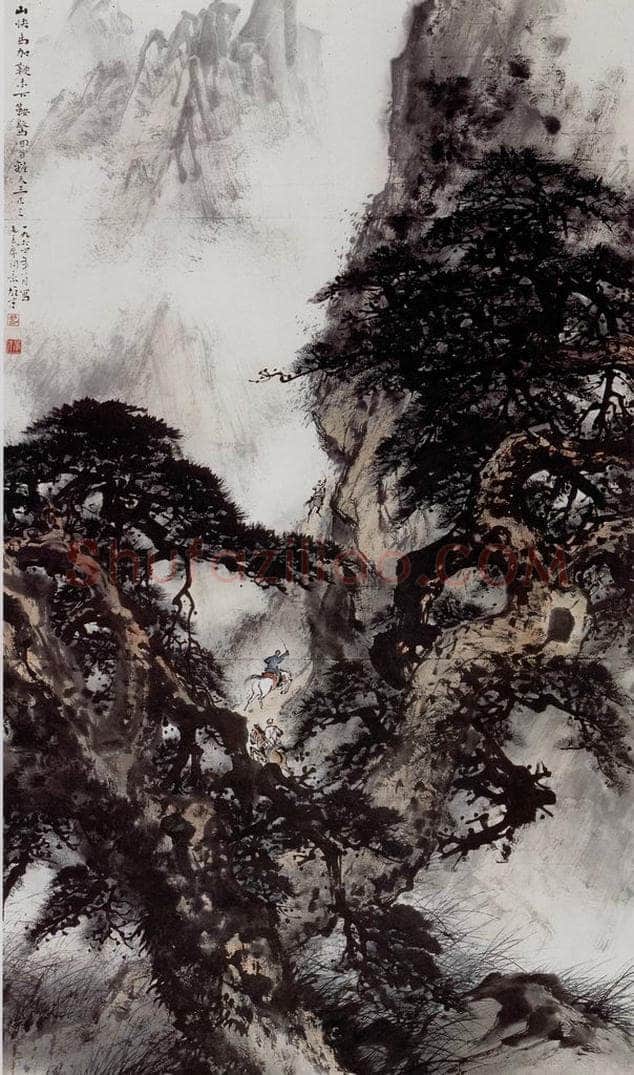 1964 黎雄才 快马加鞭未下鞍 书画作品