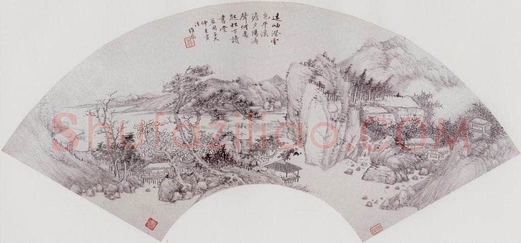 清 钱维乔 山水 书画作品