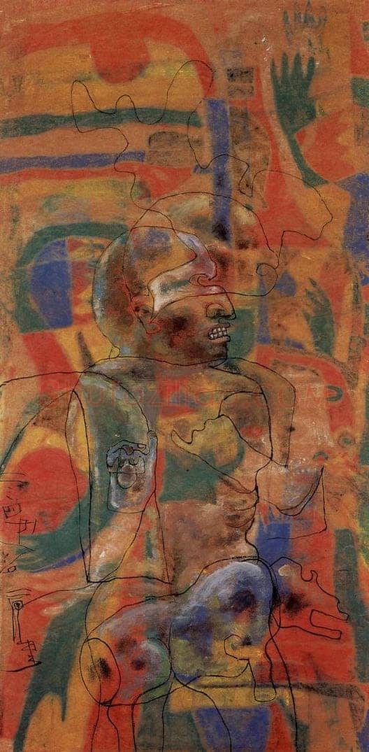 2004年 石虎 《旧梦图》 书画作品