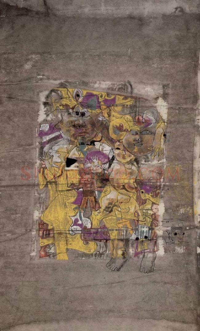 2004年 石虎 《方皇》 书画作品
