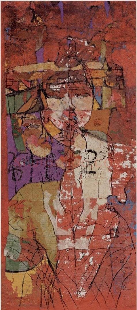 2003年 石虎 《粤娘图》 书画作品
