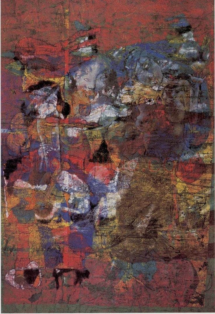2004年 石虎 《山誓》 书画作品