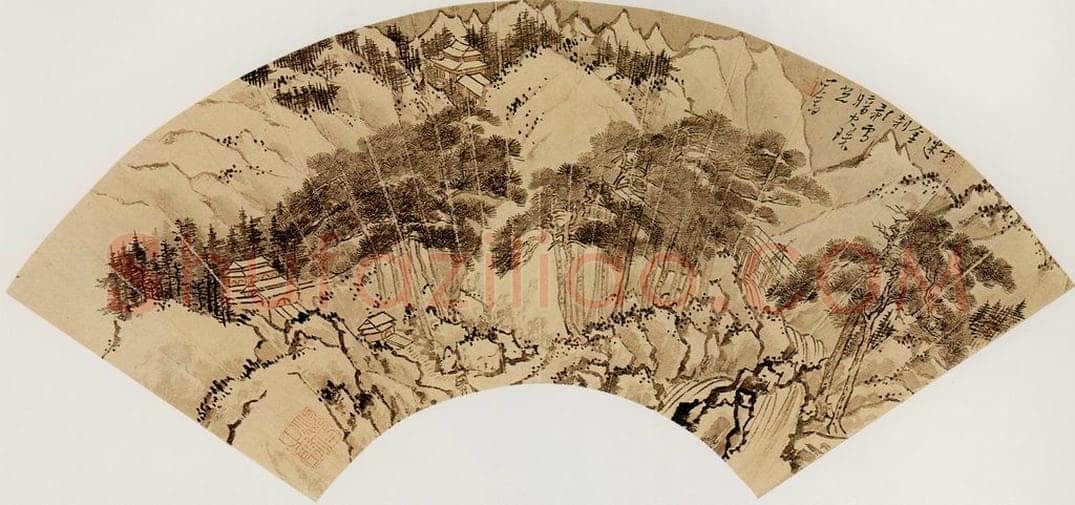  溥心畲 《云迷金刹》 书画作品