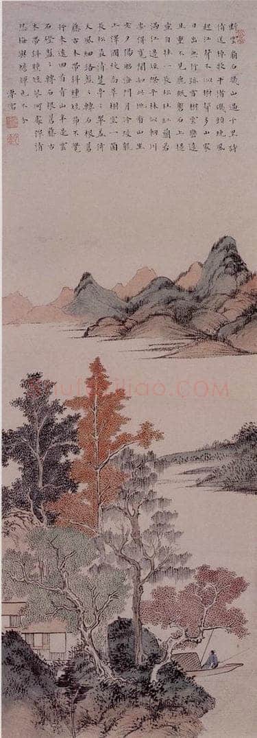  溥心畲 《春日和风》 书画作品