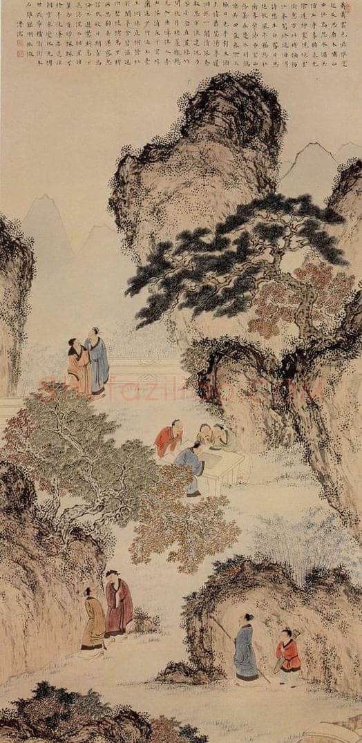  溥心畲 《香山九老图》 书画作品