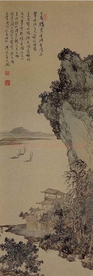 1947年 溥心畲 《梦云轩赠壶图》 书画作品