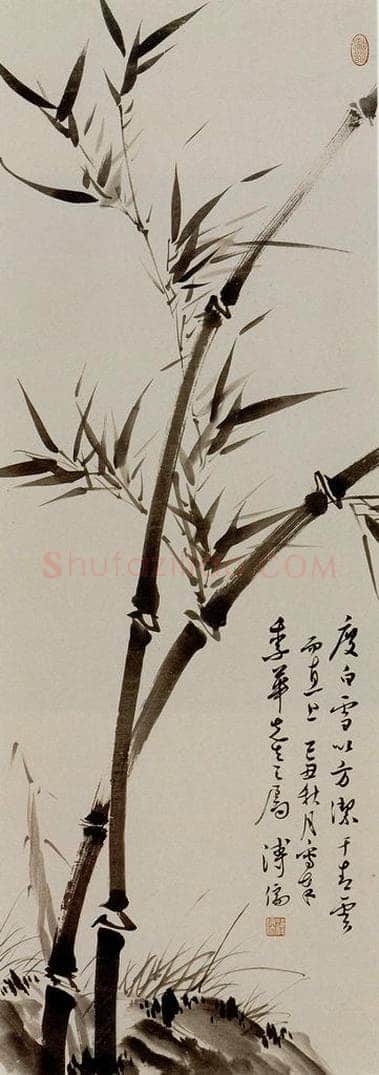 1949年 溥心畲 《青云直上》 书画作品
