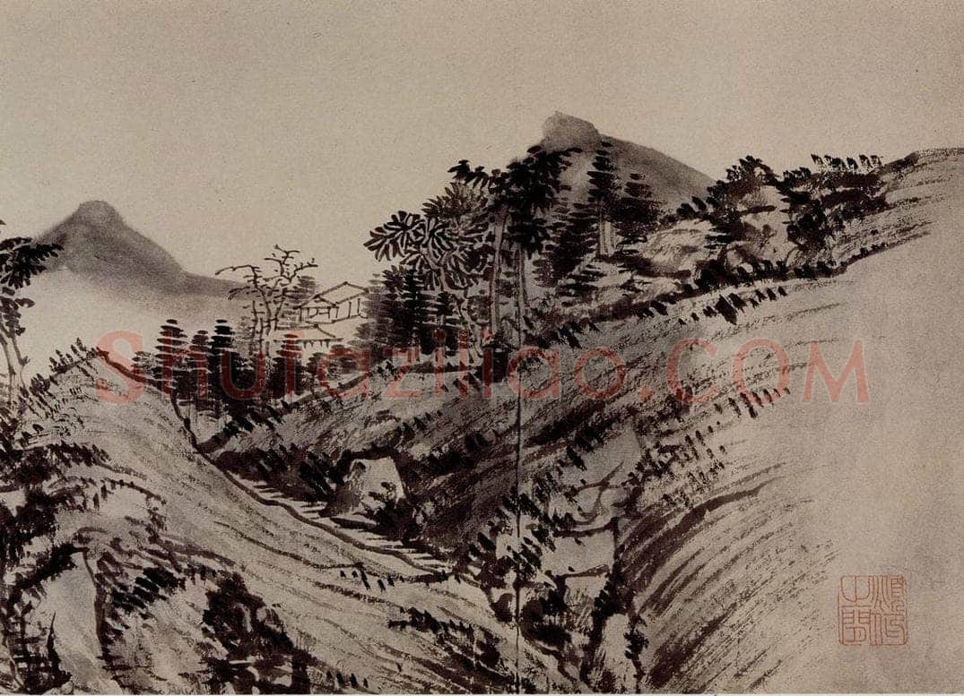 1949年 溥心畲 《临文五峰山水卷》 书画作品