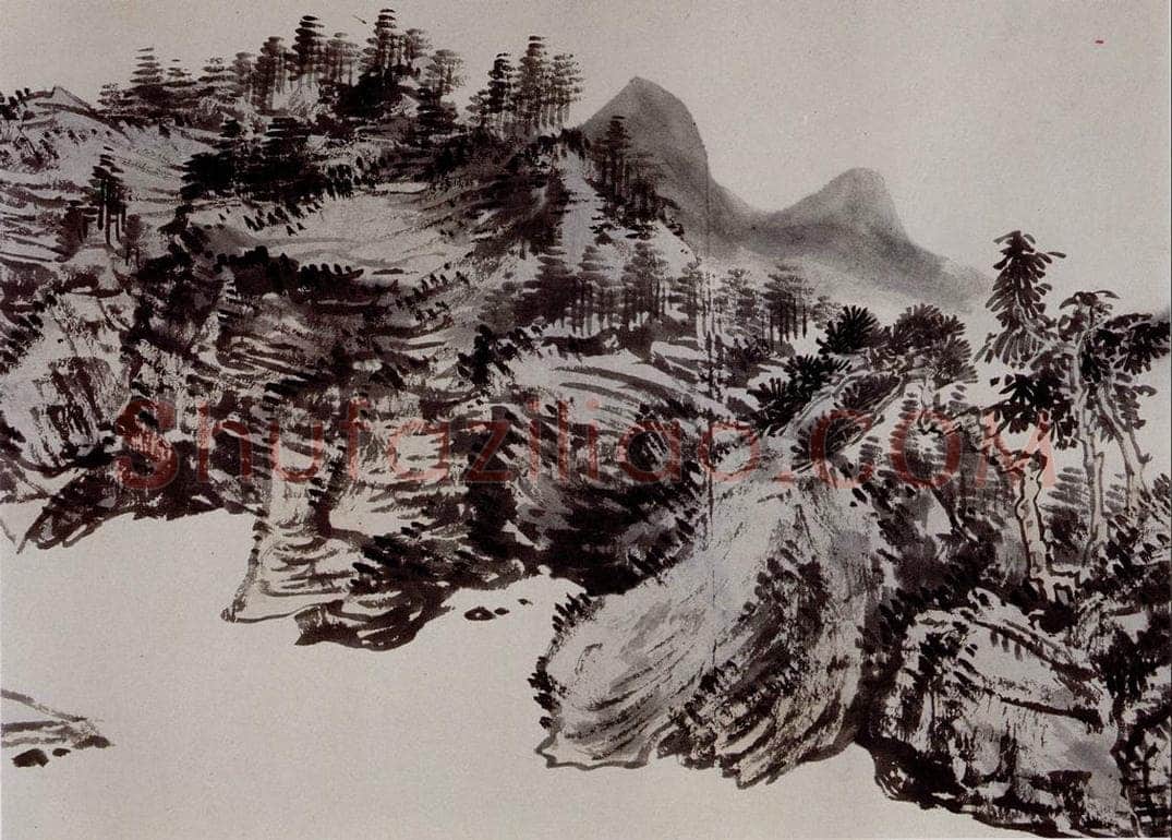 1949年 溥心畲 《临文五峰山水卷》 书画作品