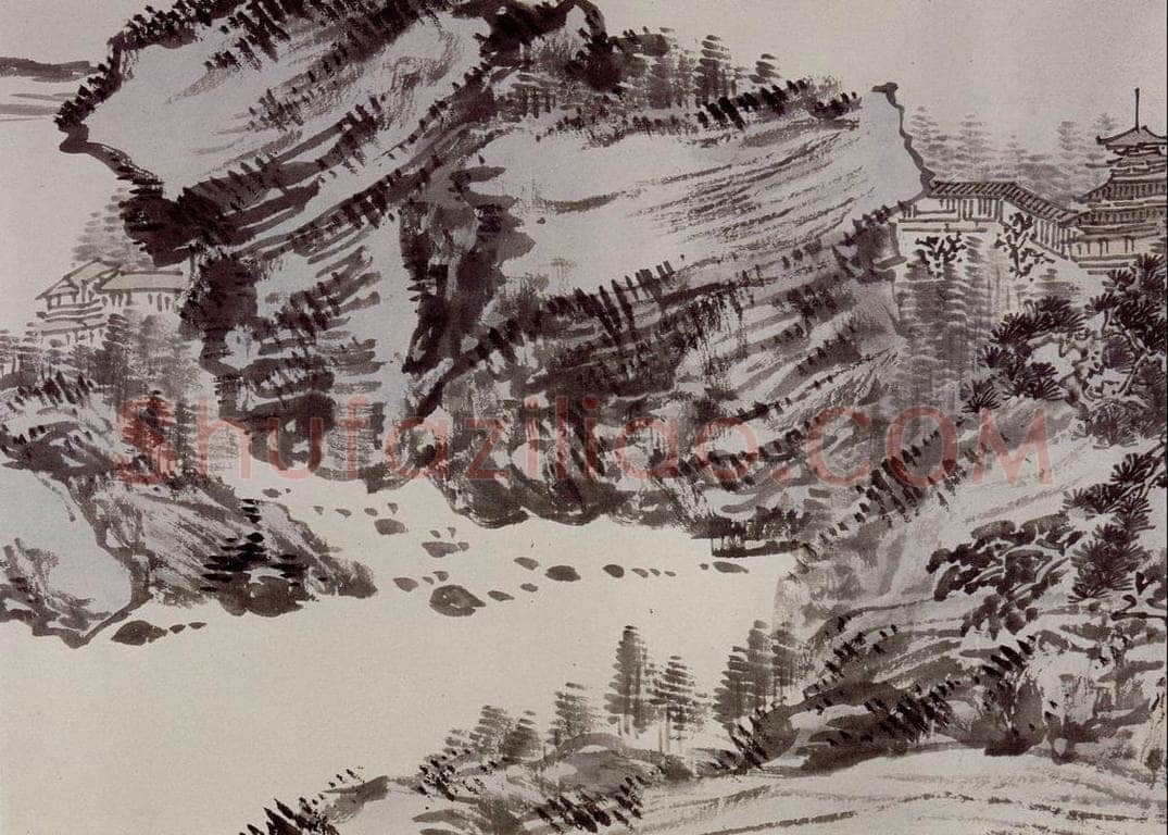 1949年 溥心畲 《临文五峰山水卷》 书画作品