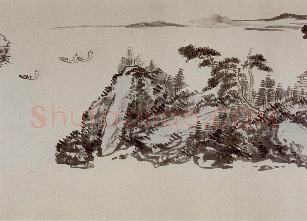 1949年 溥心畲 《临文五峰山水卷》 书画作品
