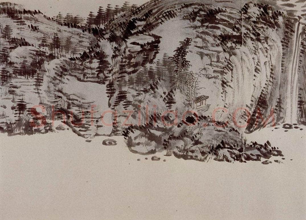 1949年 溥心畲 《临文五峰山水卷》 书画作品
