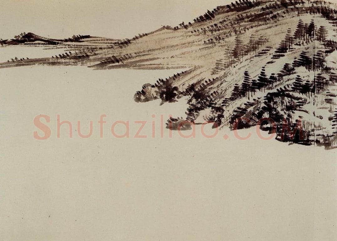 1949年 溥心畲 《临文五峰山水卷》 书画作品