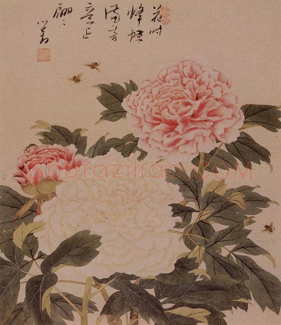  溥心畲 《芳意翩翩》 书画作品