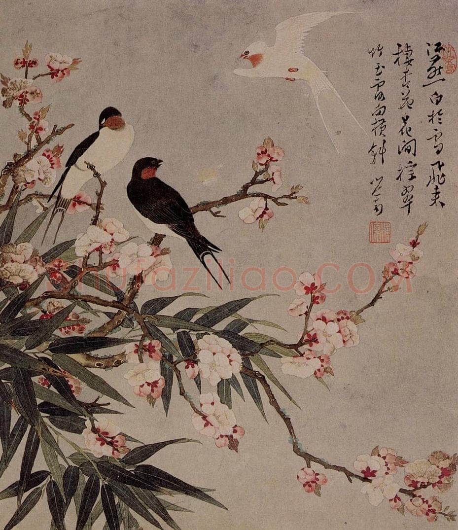  溥心畲 《玉霞摇翠》 书画作品