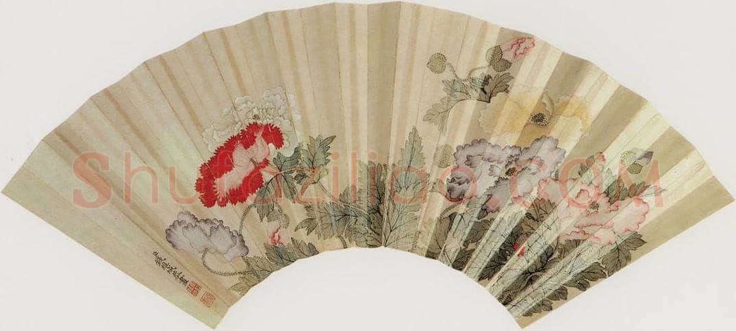 清代 钱维城 《花卉图》 书画作品